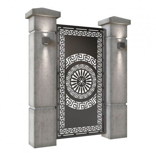 Gorgeous Custom Handcrafted Metal Entry Gate