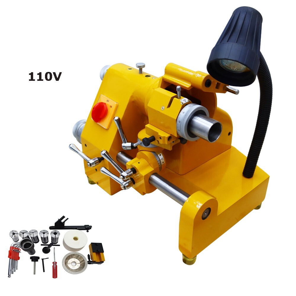New 110V 5C Collet Multi-functional Cutter Grinder Sharpener for Lathe Drill Bit