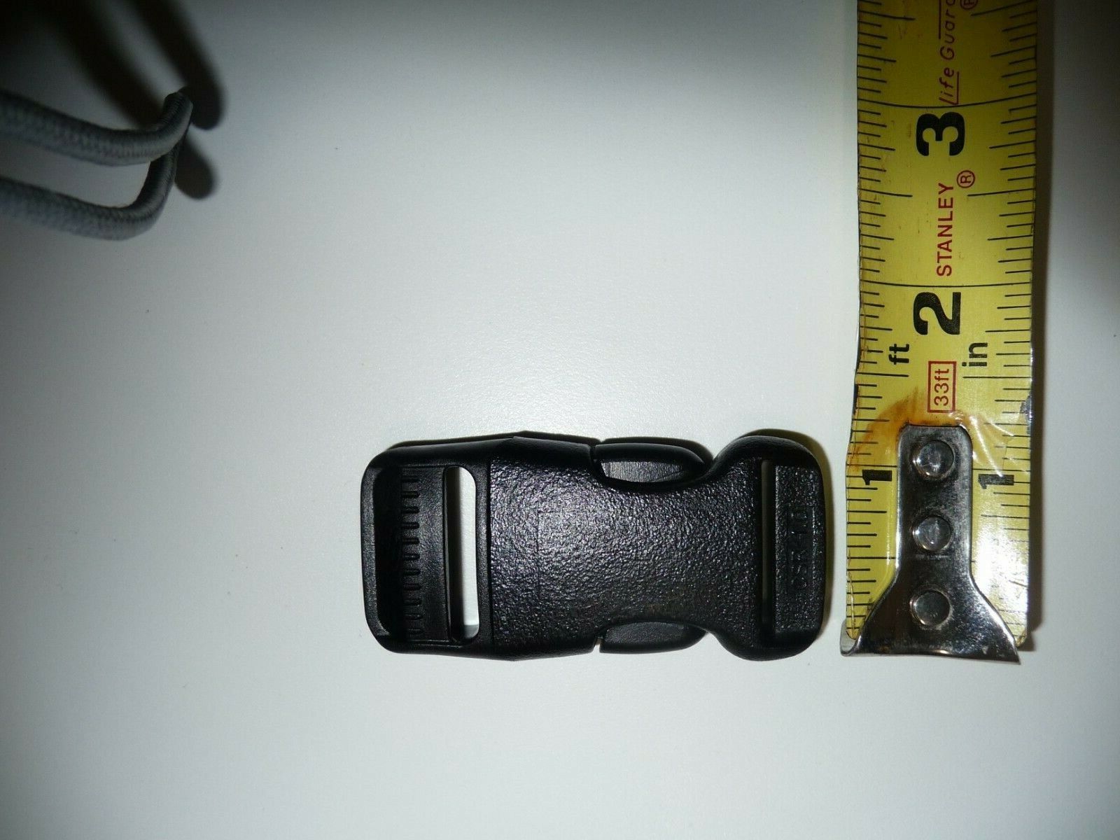 ACW 1 inch X 2.5 inch Black Side Squeeze Plastic Buckle 5 PER pack CSR.1.0