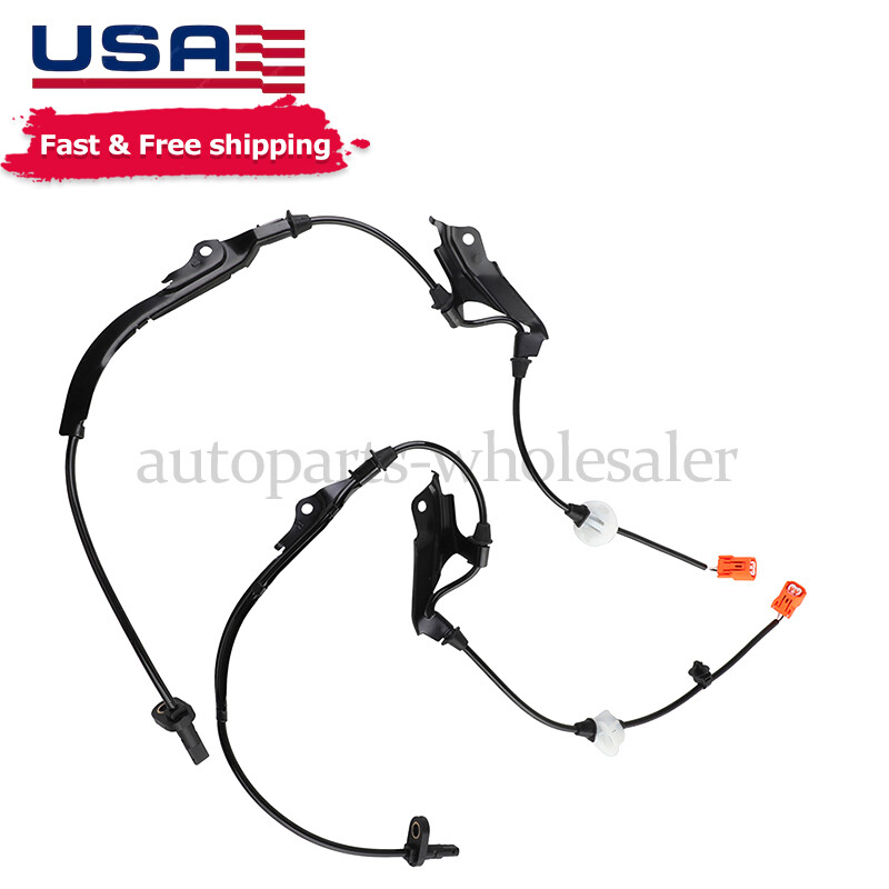 Front ABS Wheel Speed Sensor Pair Set of 2 For Honda Accord Acura TSX Sedan 4dr