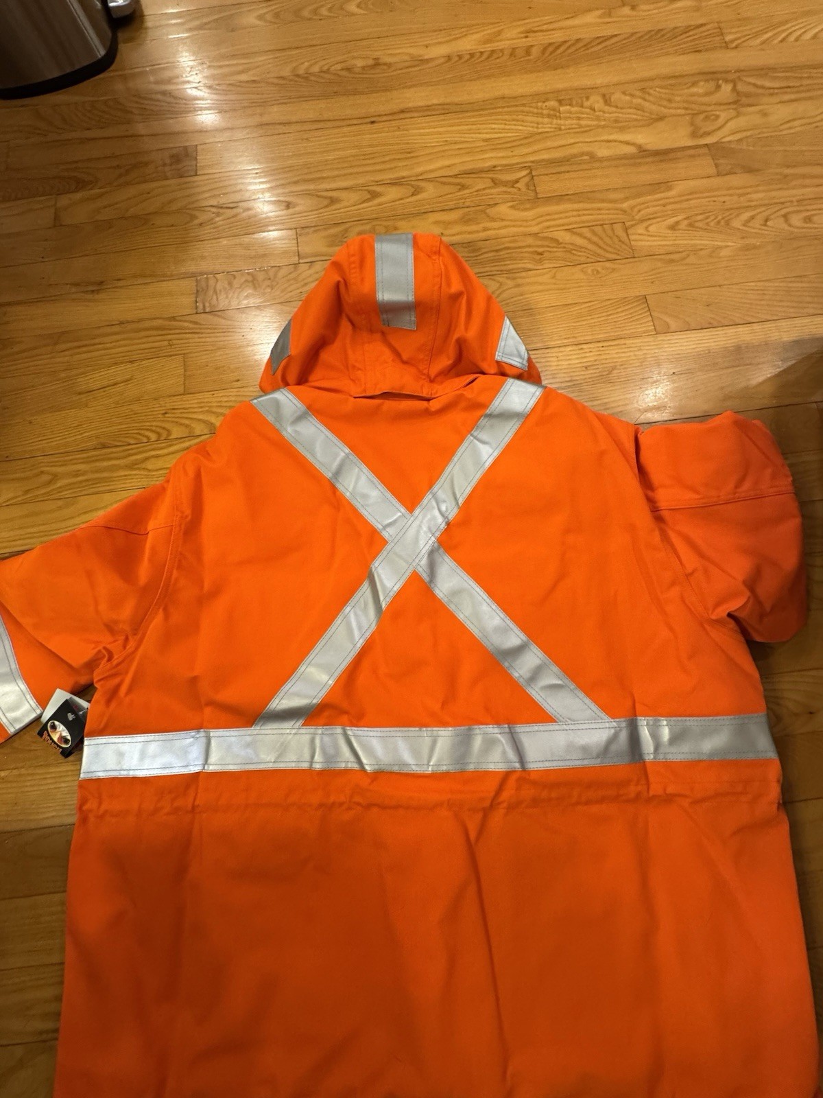 Tough Duck FJBL013 Men's Hi-Vis Hrc2 NFPA Glen Guard Safety Jacket Size 5X NWT