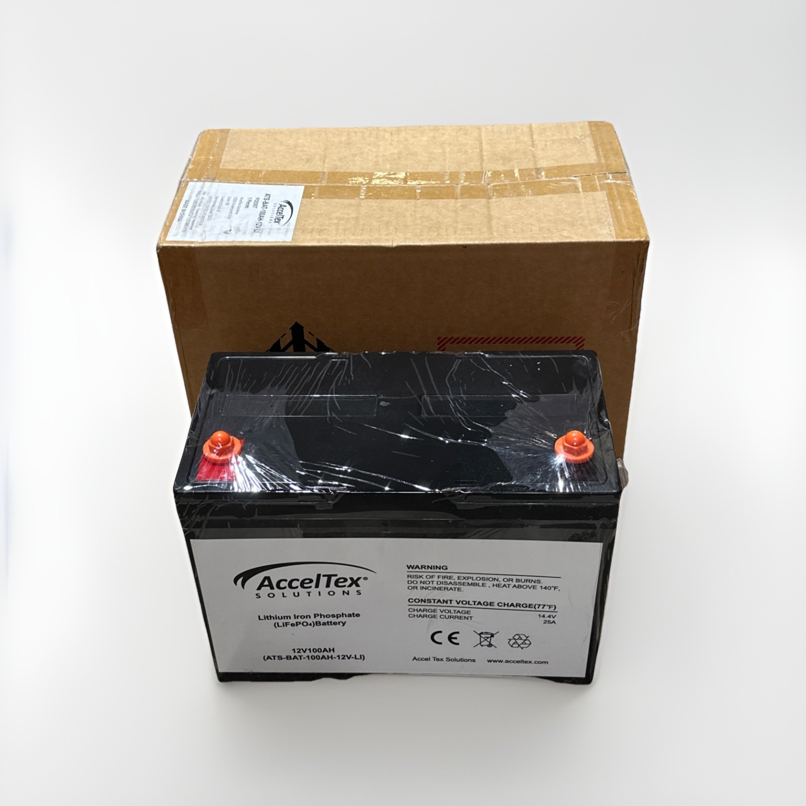 🔴 ATS-BAT-100AH-12V-LI 12V 100Ah LiFePO4 Lithium Iron Solar RV Battery‼️