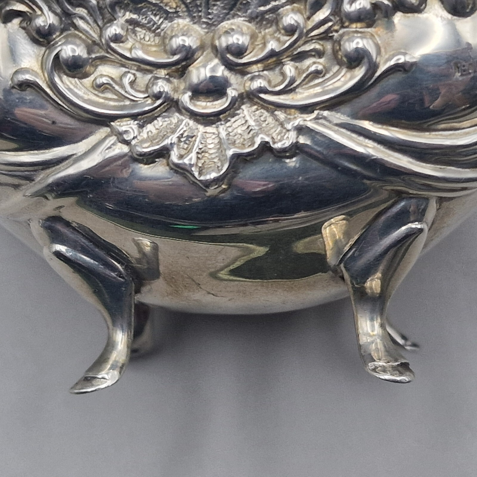 Antique Sterling Silver Salt Cellar by Henry Matthews 1906