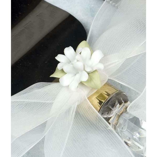 Porcelain Stephanotis Bouquet Wedding Cake Server Set