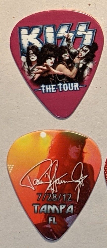 KISS THE TOUR TAMPA 7-28-12 Guitar Pick PAUL STANLEY 2012