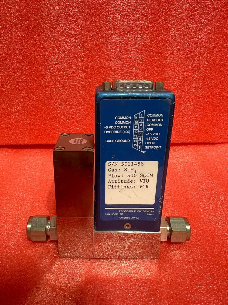 PFD 501 MFC, Precision Flow Devices, Mass Flow Controller, O2, 10 SLM, Used