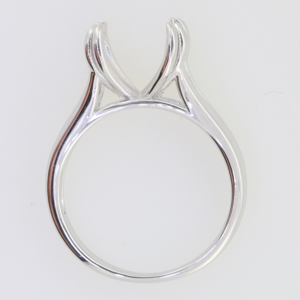 Sterling Silver Semi Mount Ring Setting Round RD 11mm