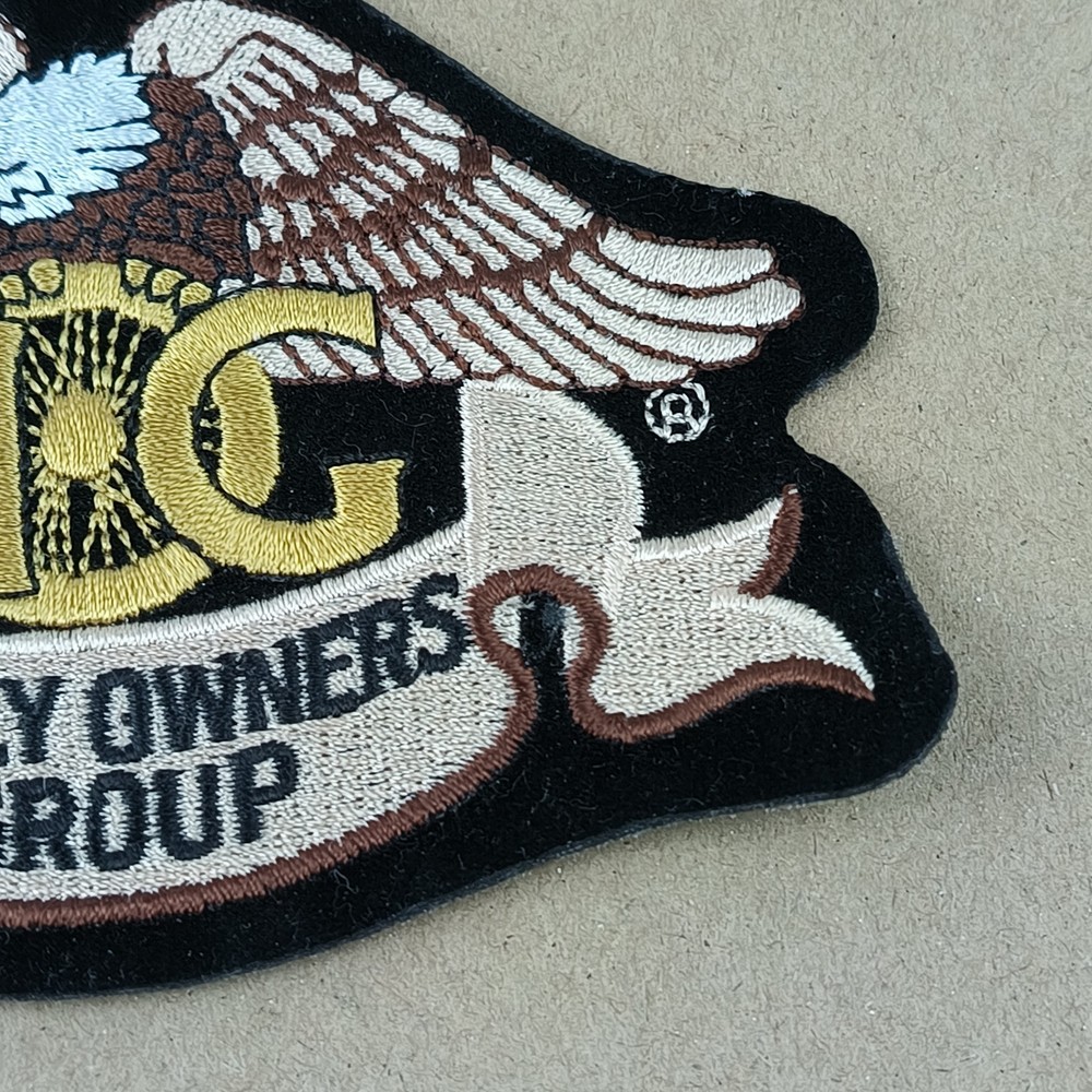 Harley Davidson Owners Group Jacket Patch HOG Eagle Felt Embroidered