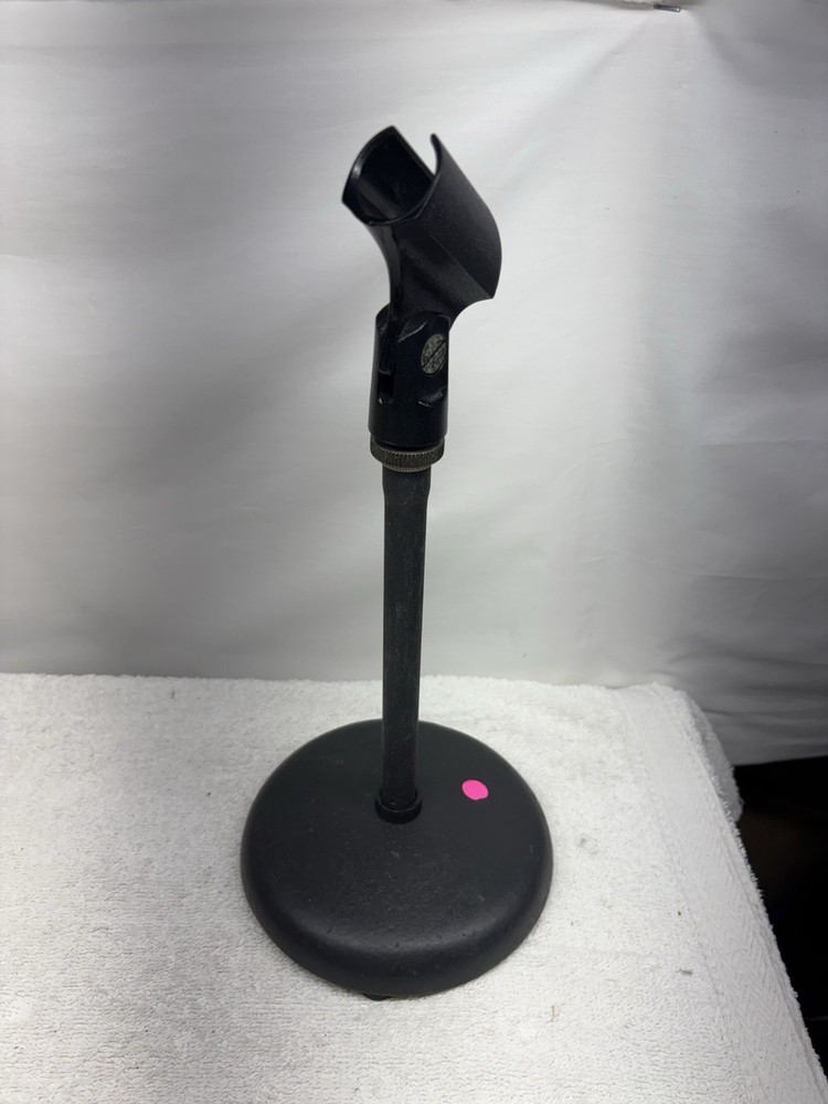 8" THREADED FIXED MIC STAND & CLIP / BASE