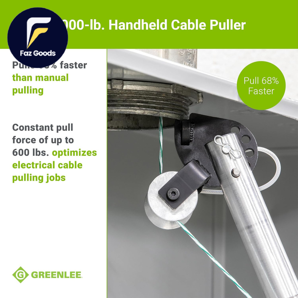 G1 Versi-Tugger Handheld 1,000-Lb. Electrical Cable Puller, 1/2" - 4"