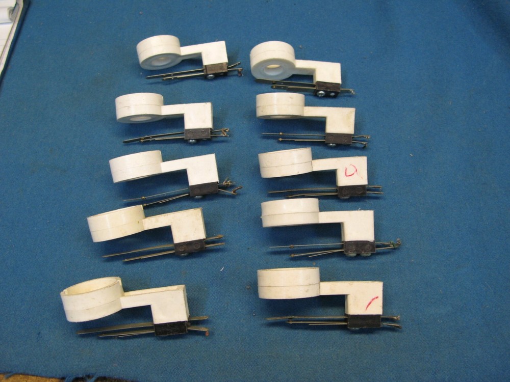 10 Used Leaf Switch Push Button Holders Good Condition Vintage Arcade