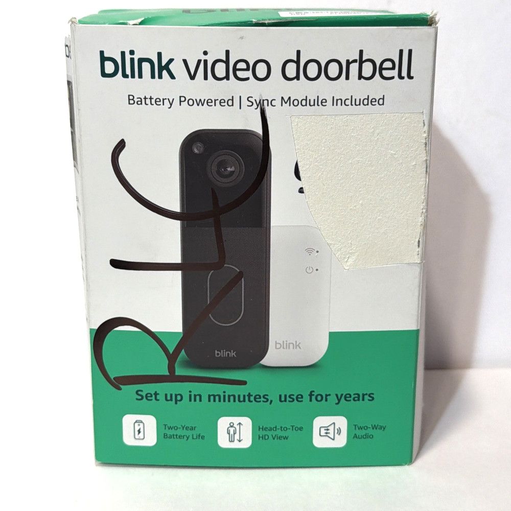 Blink Wireless Video Doorbell 2nd Gen + Sync Module Core - System (black)