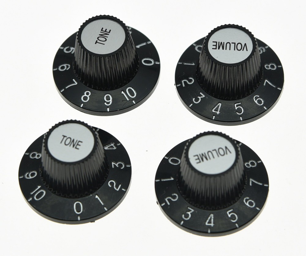 4-Pack Metric 18 Splines Witch Hat Knobs Guitar Knobs fits LP Epiphone SG