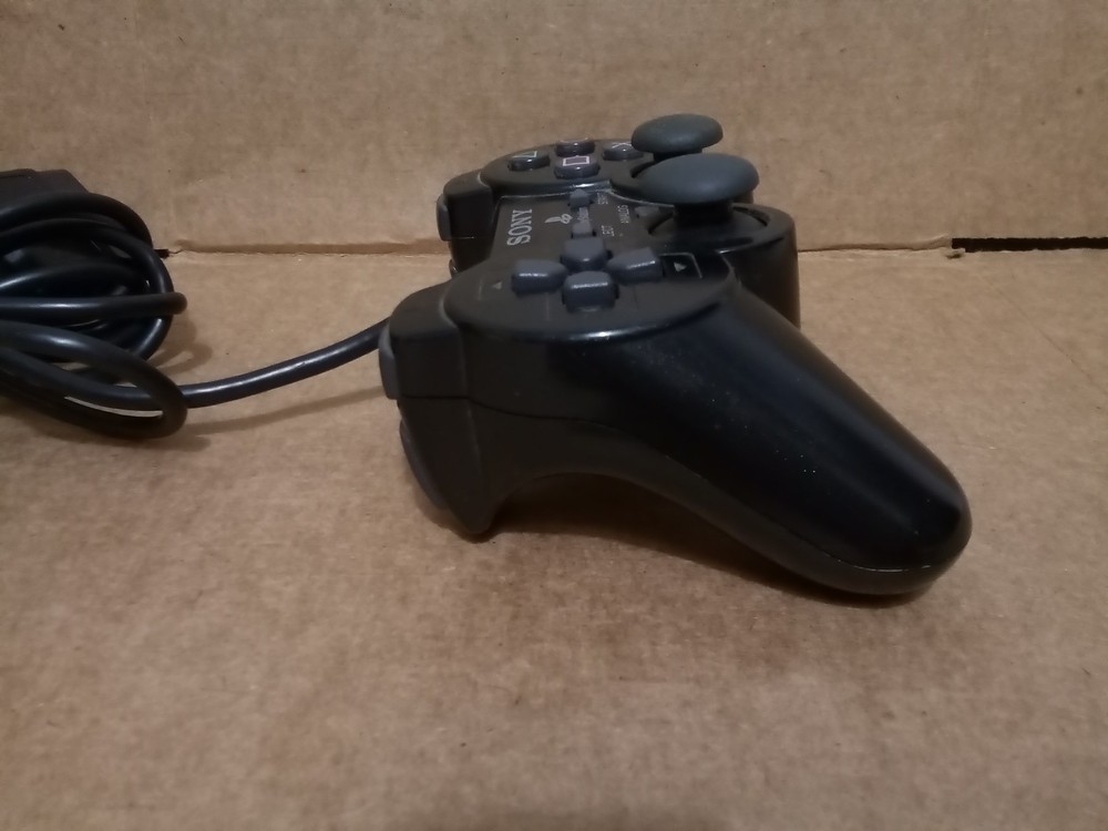 Official Sony PlayStation 2 PS2 Wired Controller Black AUTHENTIC