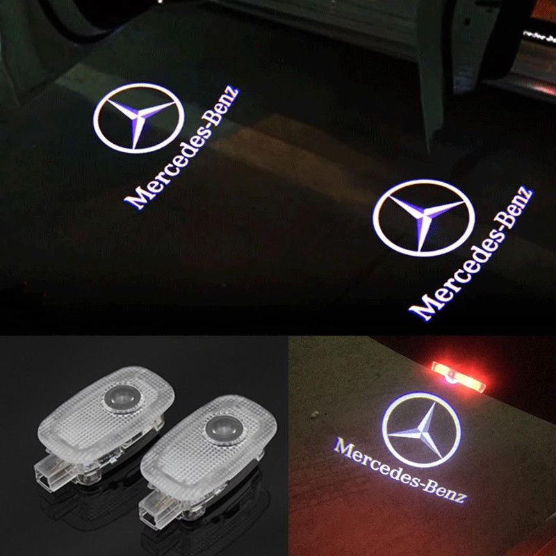 2P Laser LED Door Shadow Projector Light For MB W221 S class AMG 2009-2013