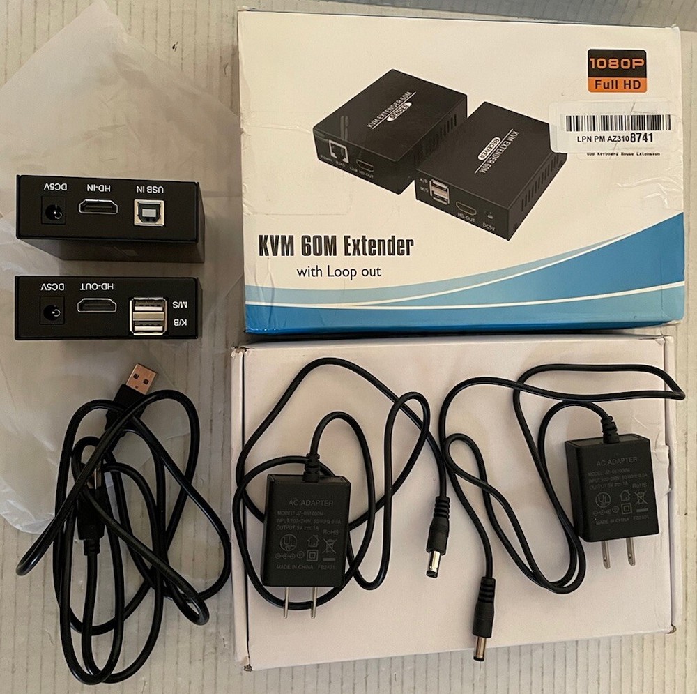 KVM 60M Extender With Loop Out