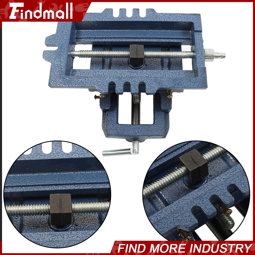 For Cross Slide Vise Drill Press Metal Milling 2 Way Heavy Duty Clamp Machine 5"