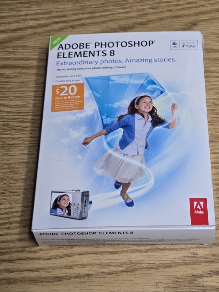 Adobe Photoshop Elements 8 Brand New - for Mac