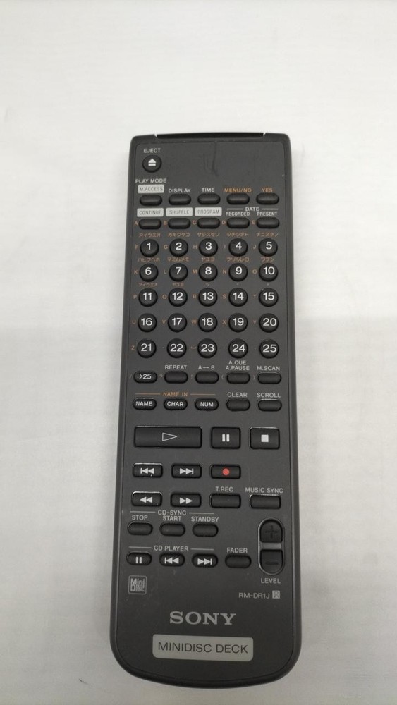 Tested SONY RM-DR1J Remote Control for MDS-E10 E12 Professional MD Deck z16