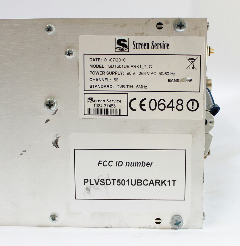 Screen Service SDT 501 UB ARK1_T_C DVB TV Broadcasting Modulator / Transmitter