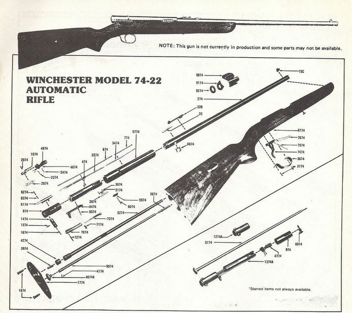 Winchester Rear Sight Elevator 2C for 22 Rifles - New