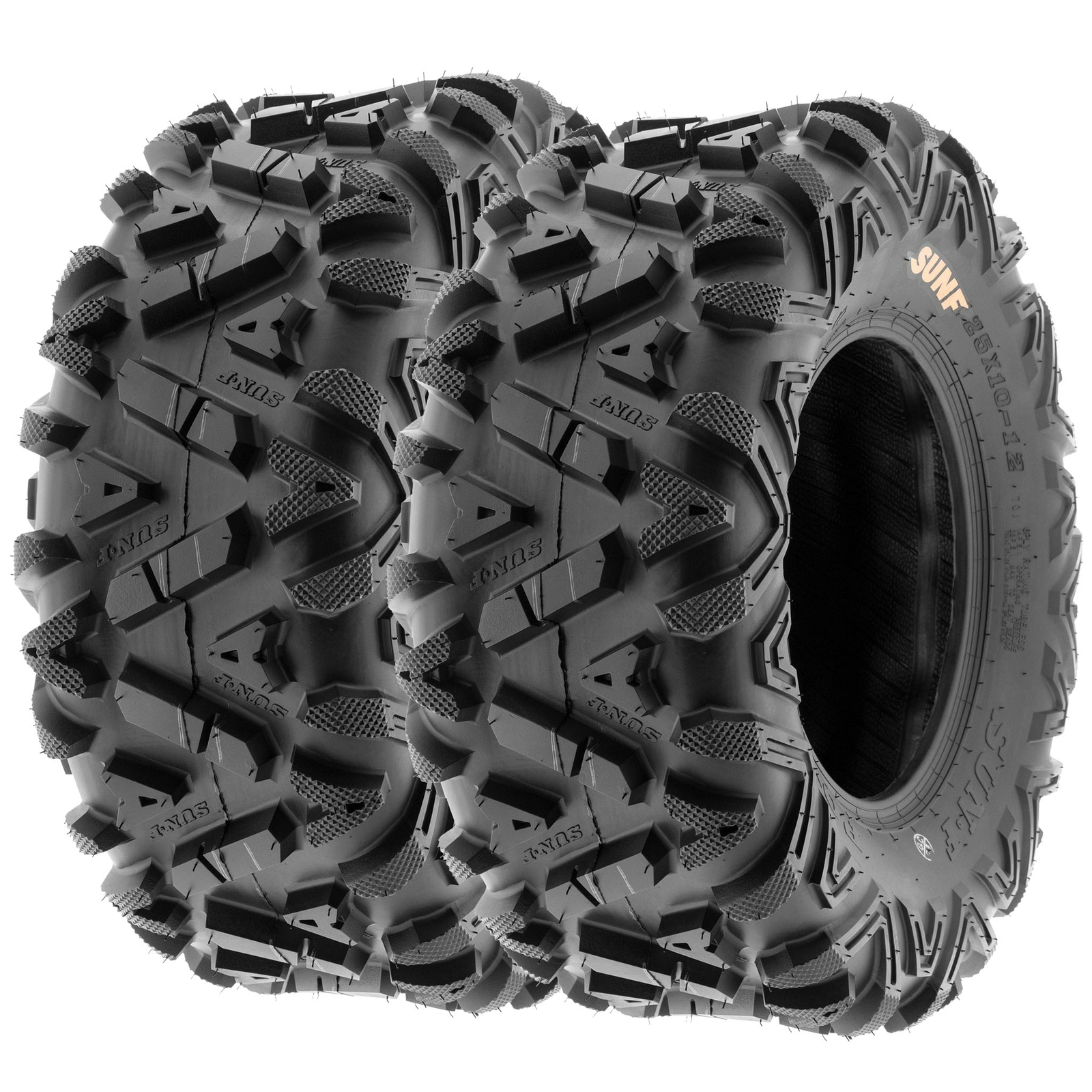 SunF 27x9-14 & 27x11-14 Replacement ATV UTV SxS 6 Ply Tires A033 |Set of 4