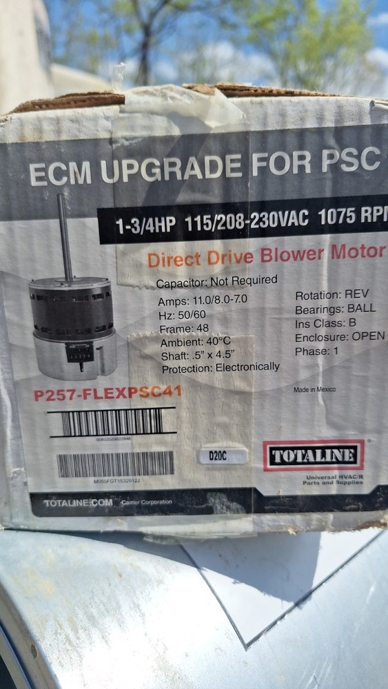 Totaline Direct Drive Blower High-Efficiency ECM