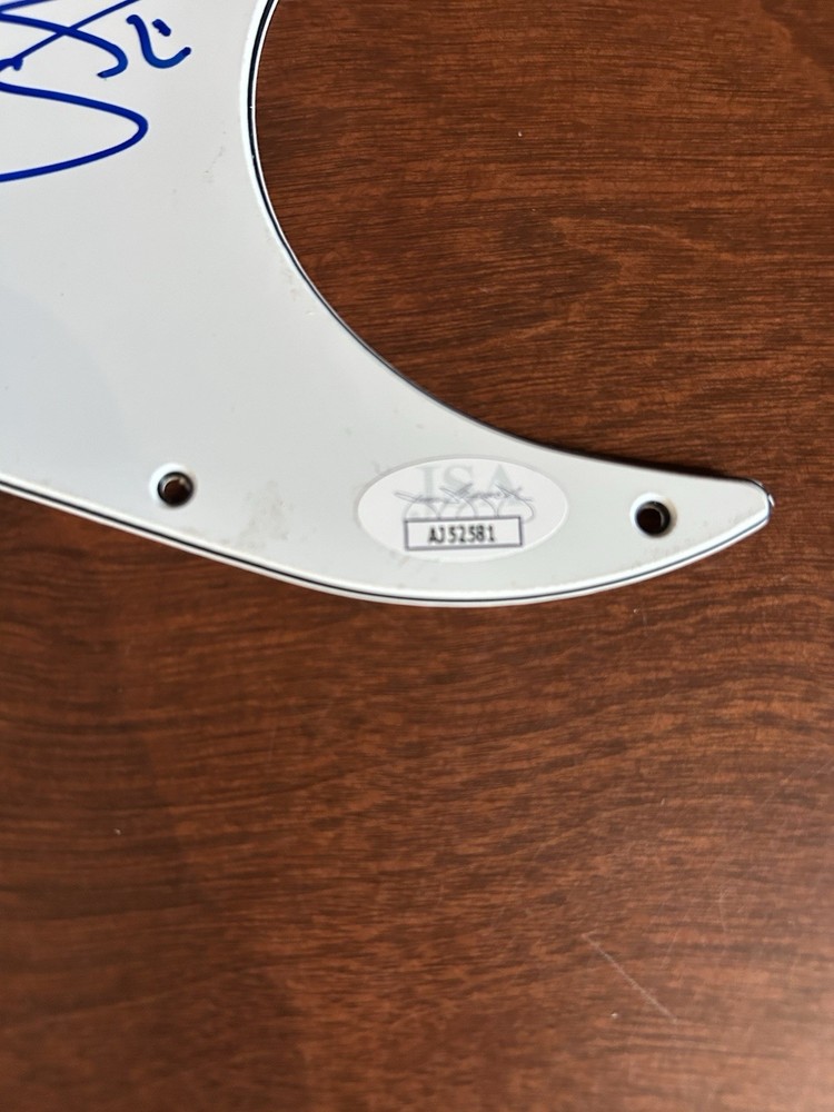 john mclaughlin Signed Guitar Pickguard JSA