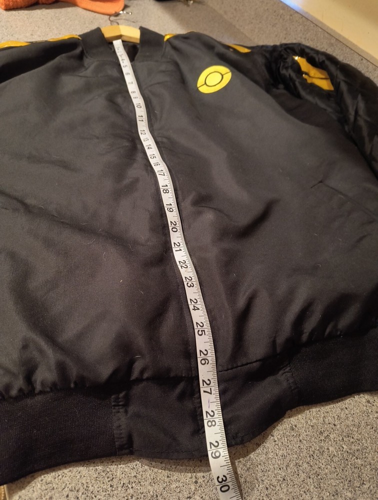 Polyester Reflective Hooded Lined Men's Black Jacket Size XL