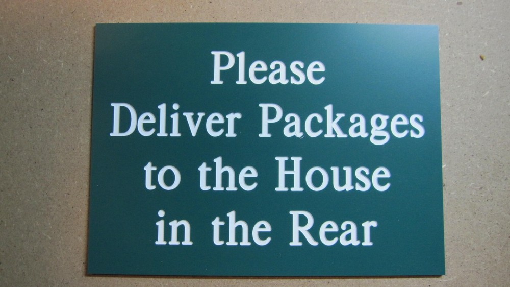 Custom Engraved Personalized Plastic Sign - new - 2"x3"