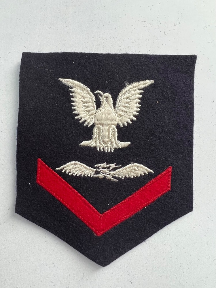 WWII USN US Navy Aviation Electronicsman Mate 3rd Class Rate Patch