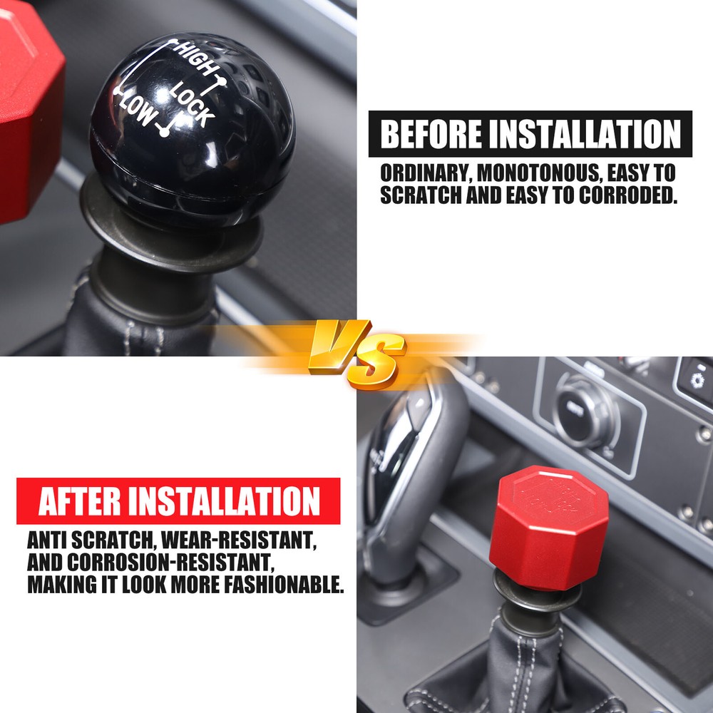 Replace Red Alloy Differential Lock Control Knob Head For Ineos Grenadier 2020+