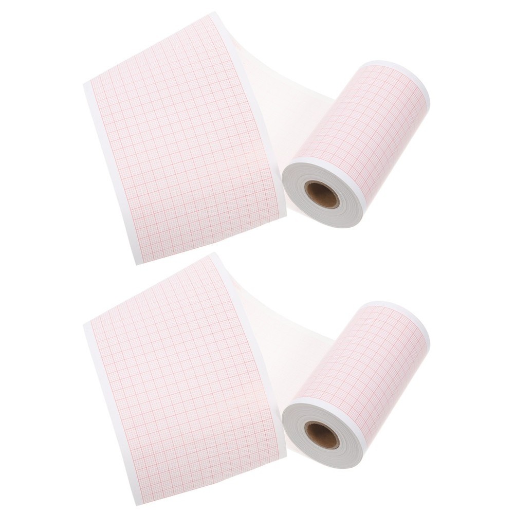 2 Rolls Blank Graph Sheets: Paper Refill For Chart - Blank