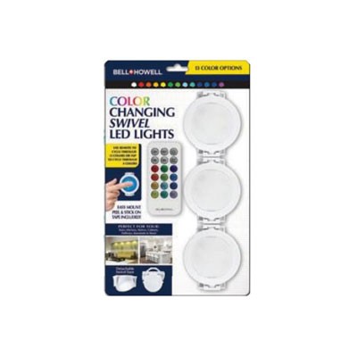 COLOR CHANGING SWIVEL LIGHTS WITH REMOTE