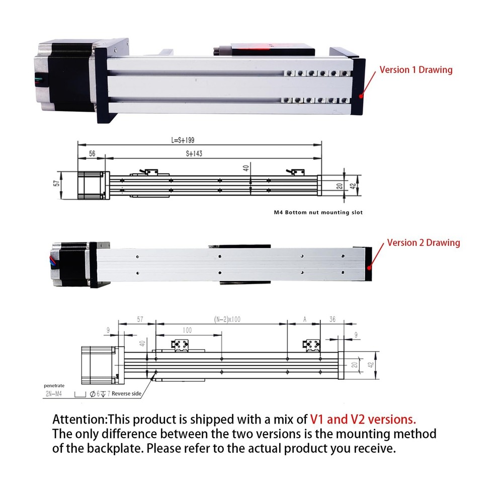 FUYU FSL40 Linear Guide Table Version 2.0 Ball Screw Motion CNC Linear Guide ...
