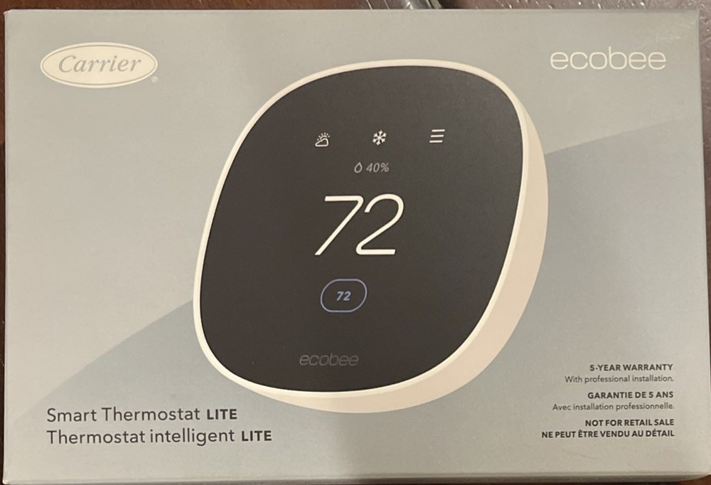 Ecobee Lite Smart Thermostat Programmable Touchscreen EB-STATE7ICR-01