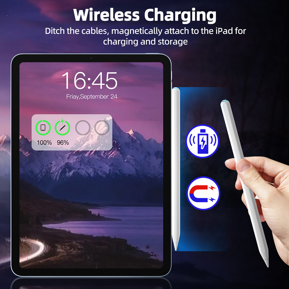 Pad Pencil 2nd Generation Wireless Charging Stylus Pen For iPad PRO Bluetooth
