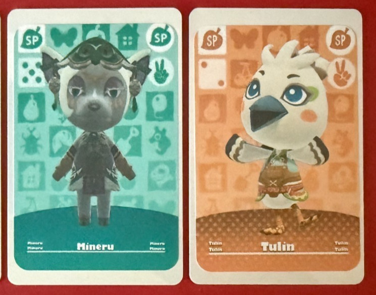 Animal Crossing Crossover amiibo Set of 2 Zelda Mineru & Tulin
