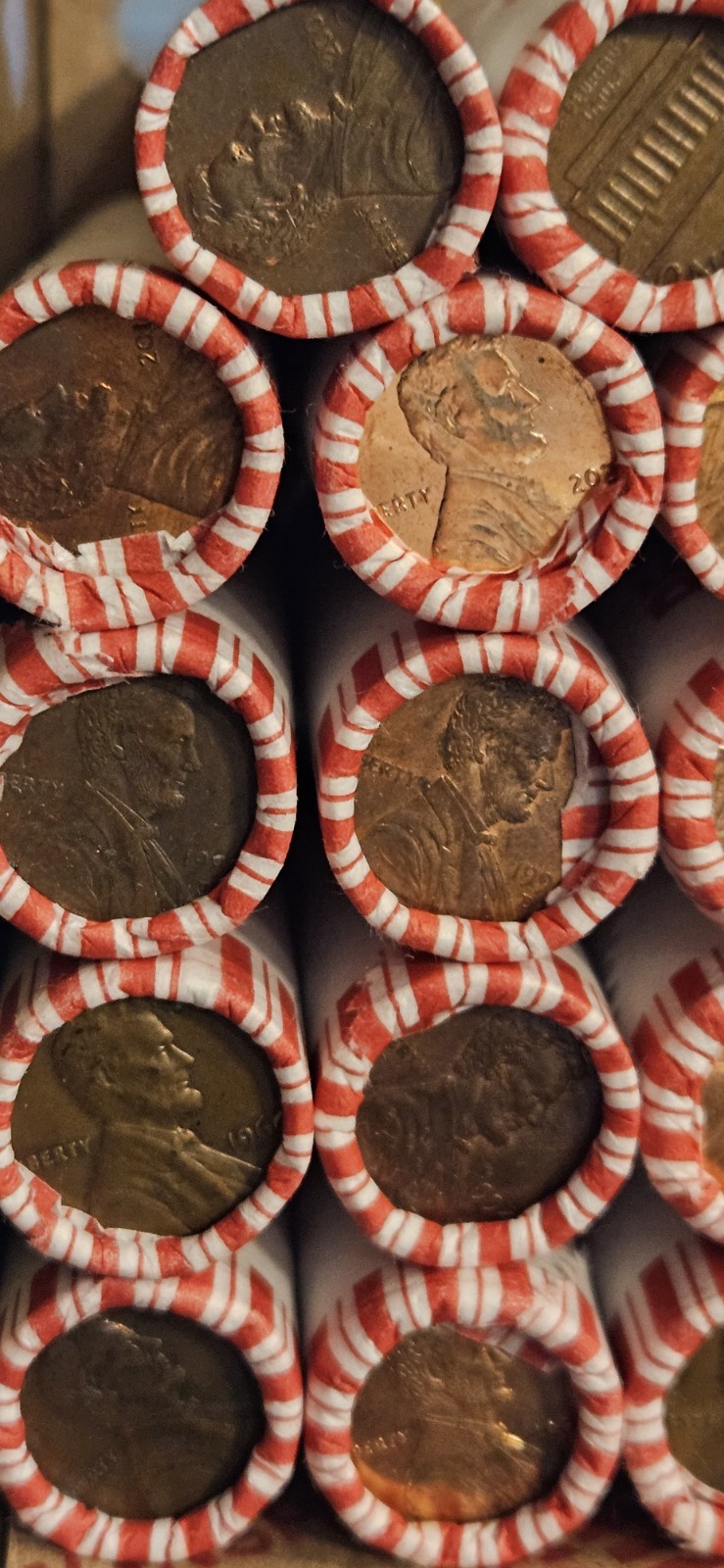 1 Roll of Lincoln Cents All Mixed Pennies 50-Cent Coin Rolls Various Dates
