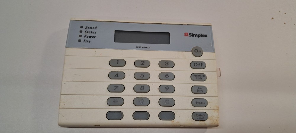 Simplex Security DS Detection Systems LCD Keypad 3007-9502
