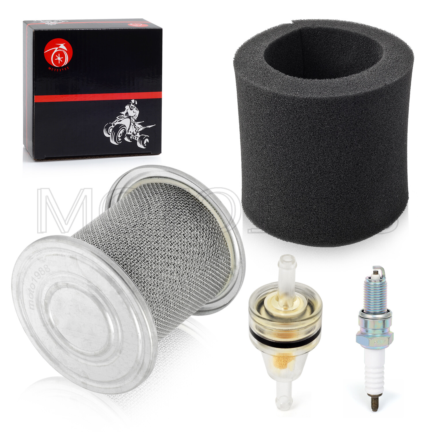 FOR HONDA AIR FILTER CAGE & SPARK PLUG KIT XR100R XR80R TRX90 CRF100F CRF80F NEW