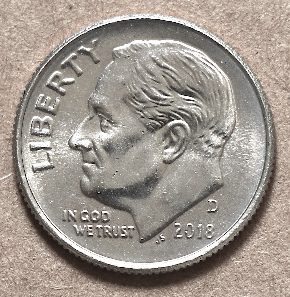 2018 D Roosevelt Dime BU