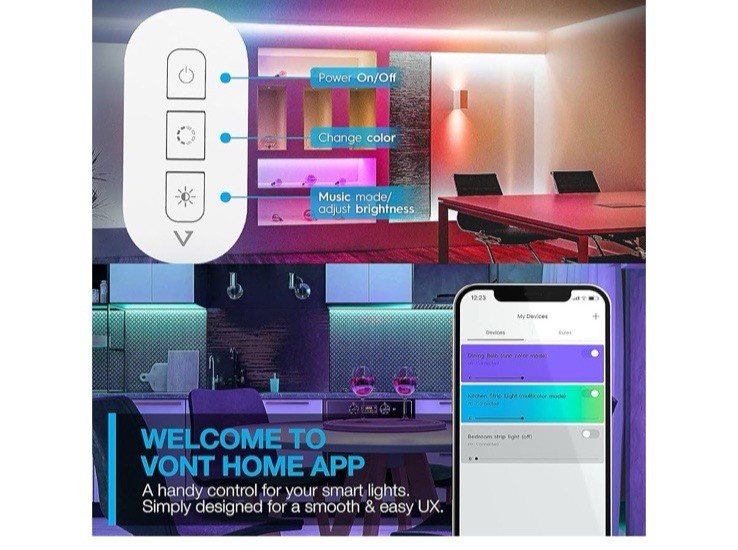 New VONT Smart Light Strip 32.8 ft