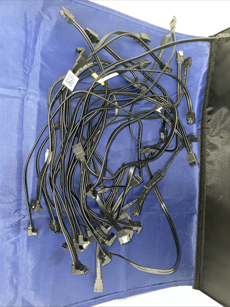 25 x Generic Data Cable SATA One Right Angle All Different Length Used New AA