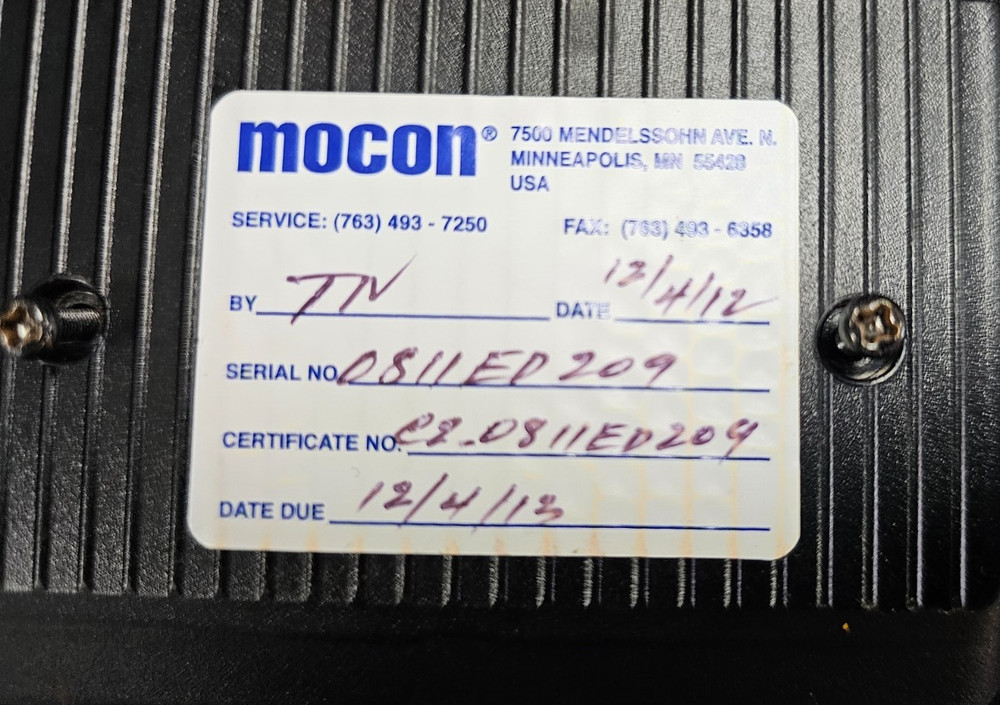 MOCON PAC CHECK 325 Hand-held O2 & CO2 Analyzers -TOOL ONLY- READ DESCRIPTION