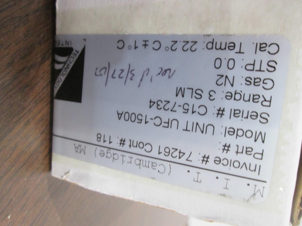 UNIT, UFC-1500A, N2, 3 SLM, Mass Flow Controller, New