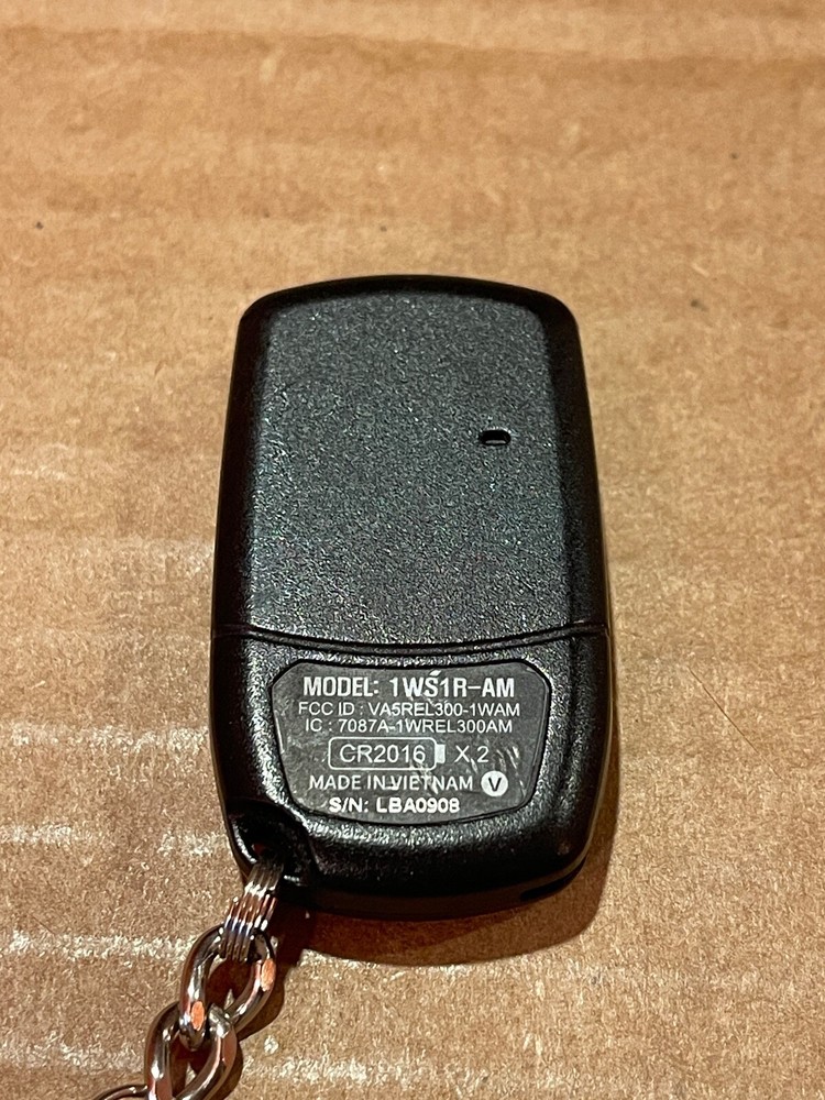 Compustar AP 1 Button Remote Start Security Keyfob Transmitter VA5REL300-1WAM