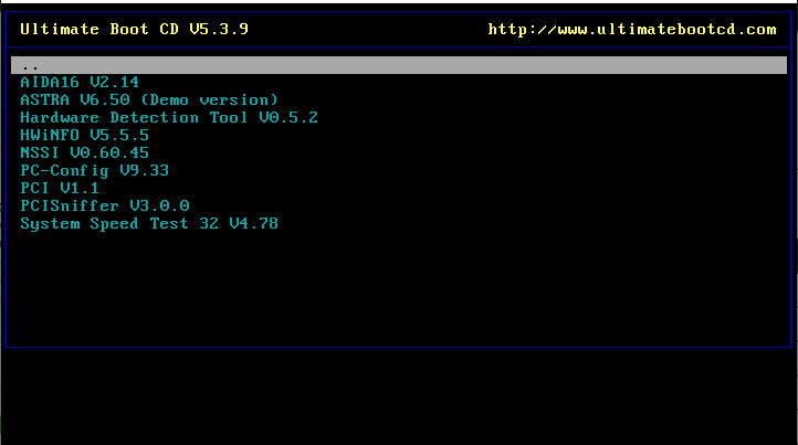 Ultimate Boot CD (UBCD) Latest Version - PC Diagnostic & Repair Tools - 32/64BIT