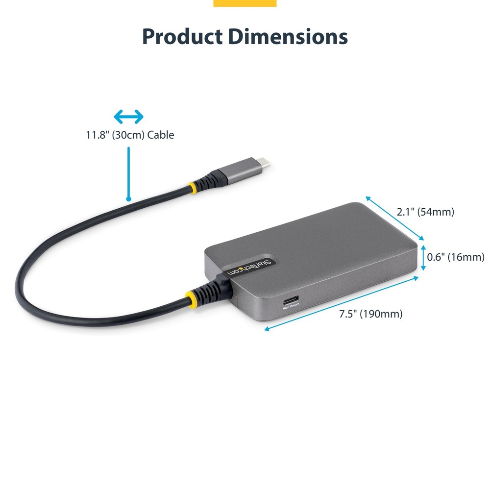 4-Port USB-C Hub, 5Gbps