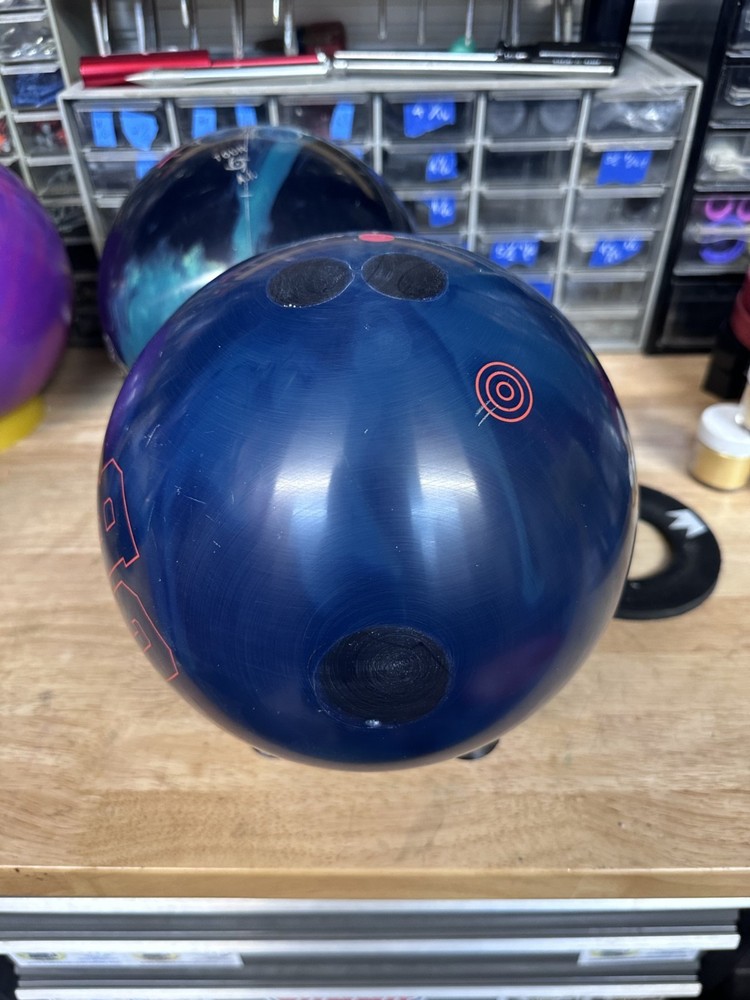 *USED - Bowling Ball -15lb Ebonite "GB5 SOLID" PLUGGED AND RESURFACED